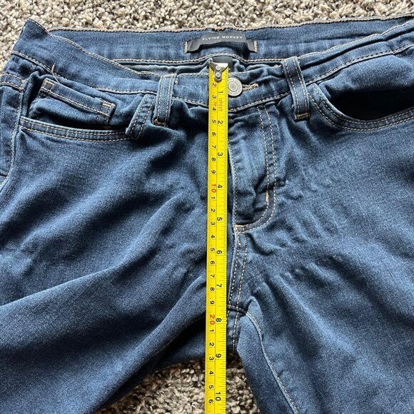 Flying Monkey Navy Skinny Jeans, Womens 28 Mid-rise Denim Jeans - Picture 8 of 8